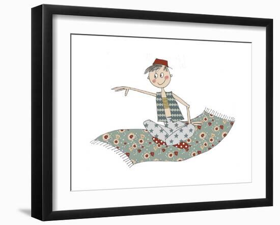 Aladin on Carpet-Effie Zafiropoulou-Framed Giclee Print