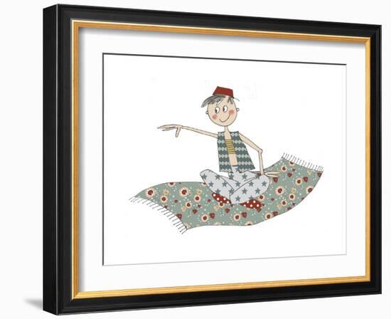 Aladin on Carpet-Effie Zafiropoulou-Framed Giclee Print