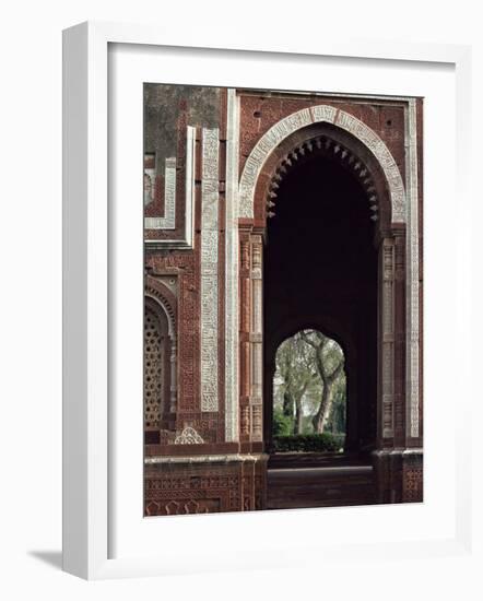 Alai Gate, Quwwat Ul Islam Mosque, Delhi, India-Adam Woolfitt-Framed Photographic Print