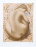 Seated Brunette Nude-Alain Bonnefoit-Collectable Print