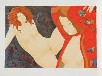 Red Head-Alain Bonnefoit-Framed Collectable Print