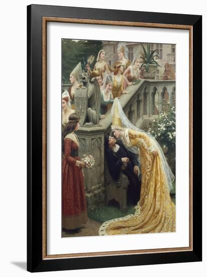 Alain Chartier, c.1903-Edmund Blair Leighton-Framed Giclee Print