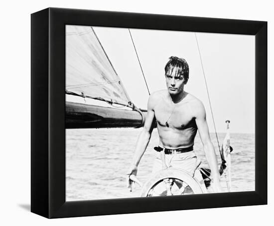 Alain Delon-null-Framed Stretched Canvas