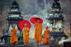 Hindu Temples at Lake Bratan, Pura Ulu Danau, Bali-Alain Evrard-Photographic Print