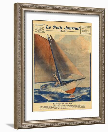 Alain Gerbault Sails-null-Framed Photographic Print