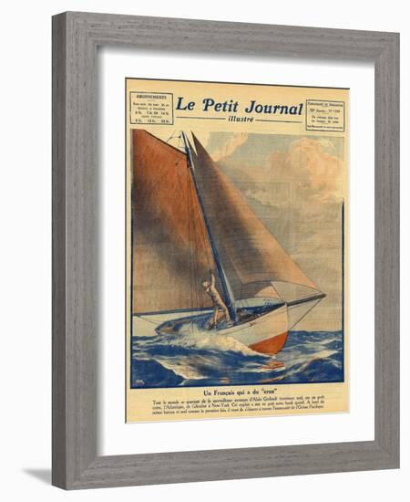 Alain Gerbault Sails-null-Framed Photographic Print