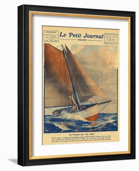 Alain Gerbault Sails-null-Framed Photographic Print