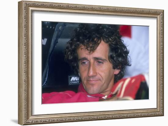 Alain Prost, British Grand Prix, Silverstone, Northamptonshire, 1989-null-Framed Photographic Print