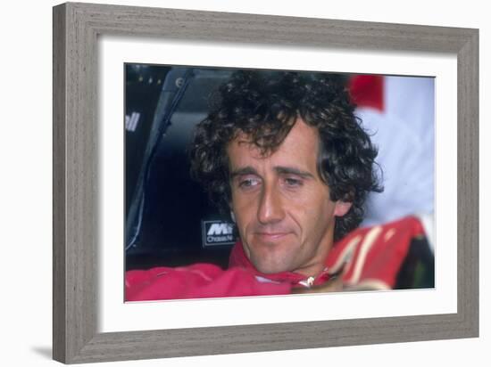 Alain Prost, British Grand Prix, Silverstone, Northamptonshire, 1989-null-Framed Photographic Print