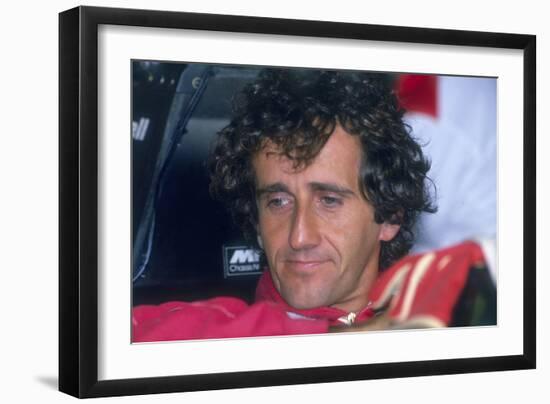 Alain Prost, British Grand Prix, Silverstone, Northamptonshire, 1989-null-Framed Photographic Print