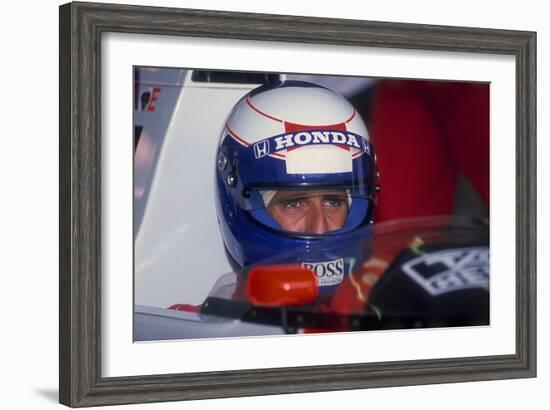 Alain Prost, British Grand Prix, Silverstone, Northamptonshire, 1989-null-Framed Photographic Print