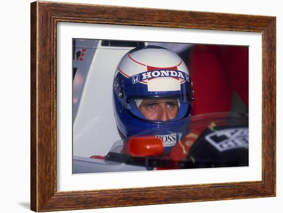 Alain Prost, British Grand Prix, Silverstone, Northamptonshire, 1989-null-Framed Photographic Print