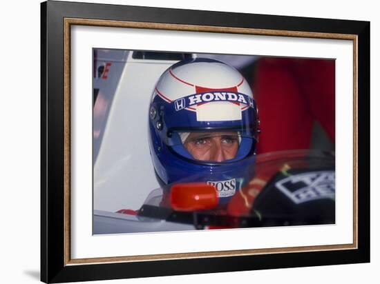 Alain Prost, British Grand Prix, Silverstone, Northamptonshire, 1989-null-Framed Photographic Print