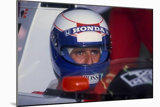 Alain Prost, British Grand Prix, Silverstone, Northamptonshire, 1989-null-Mounted Photographic Print