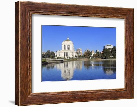 Alameda County Court House and Lake Merritt-Richard Cummins-Framed Photographic Print