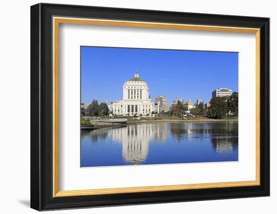 Alameda County Court House and Lake Merritt-Richard Cummins-Framed Photographic Print