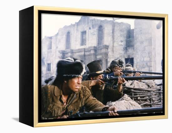 Alamo by JohnWayne with John Wayne, 1960 (photo)-null-Framed Stretched Canvas