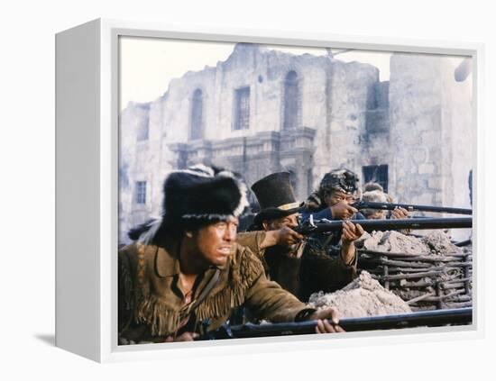 Alamo by JohnWayne with John Wayne, 1960 (photo)-null-Framed Stretched Canvas