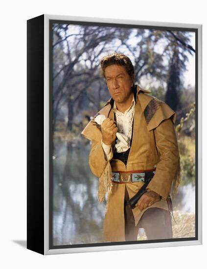 Alamo by JohnWayne with Richard Boone, 1960 (photo)-null-Framed Stretched Canvas