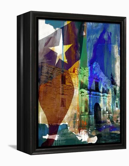 Alamo Flag-Sisa Jasper-Framed Stretched Canvas