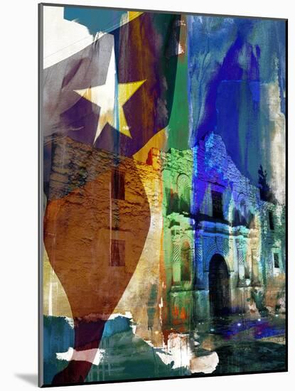 Alamo Flag-Sisa Jasper-Mounted Art Print