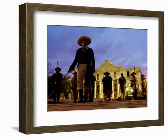 Alamo Memorial Service-Eric Gay-Framed Photographic Print