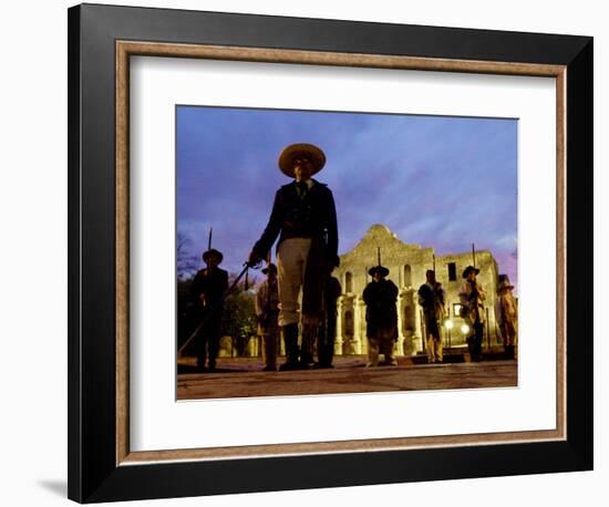 Alamo Memorial Service-Eric Gay-Framed Photographic Print