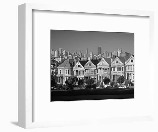 Alamo Square and City Skyline, San Francisco, California Usa-Gavin Hellier-Framed Photographic Print