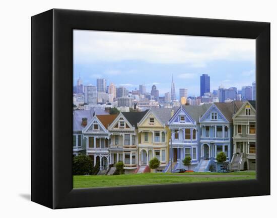 Alamo Square Park, San Francisco, California, USA-John Alves-Framed Premier Image Canvas