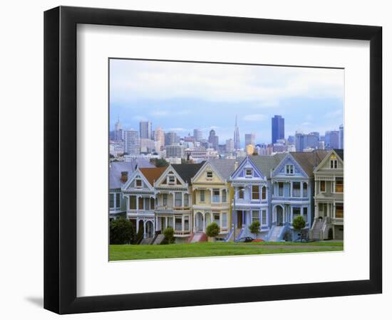 Alamo Square Park, San Francisco, California, USA-John Alves-Framed Photographic Print