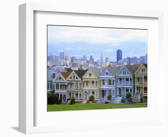 Alamo Square Park, San Francisco, California, USA-John Alves-Framed Photographic Print