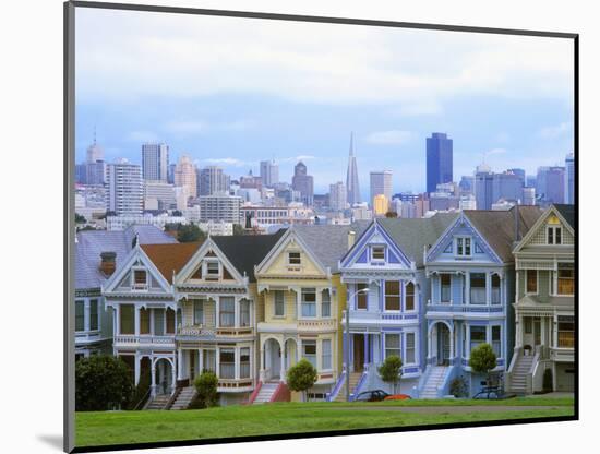 Alamo Square Park, San Francisco, California, USA-John Alves-Mounted Photographic Print