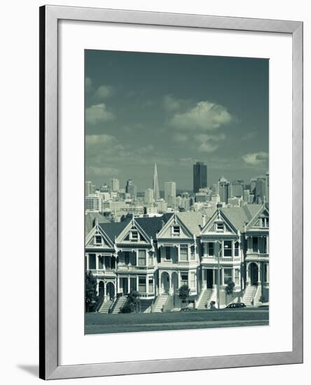 Alamo Square, San Francisco, California, USA-Walter Bibikow-Framed Photographic Print