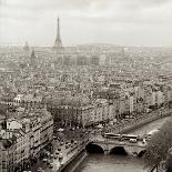 Louvre with Eiffel Tower Vista #2-Alan Blaustein-Photographic Print