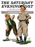 "Dad at Bat," Saturday Evening Post Cover, June 1, 1929-Alan Foster-Giclee Print
