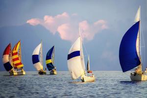 Light Air at Sunset I by Alan Hausenflock
