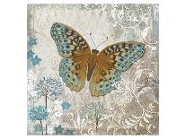 Blue Linen Butterfly-Alan Hopfensperger-Art Print