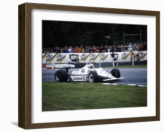 Alan Jones Racing a Williams-Cosworth FW07B, British Grand Prix, Brands Hatch, 1980-null-Framed Photographic Print