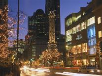 Holiday Lights on North Michigan Avenue, Chicago, Illinois, USA-Alan Klehr-Photographic Print