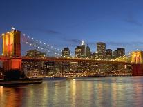 Brooklyn Bridge and East River-Alan Schein-Photographic Print