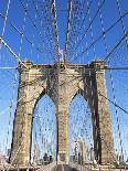 Skyline of New York City with East River, Manhattan and Brooklyn Bridge-Alan Schein-Framed Photographic Print