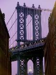 Brooklyn Bridge Lit Purple-Alan Schein-Photographic Print