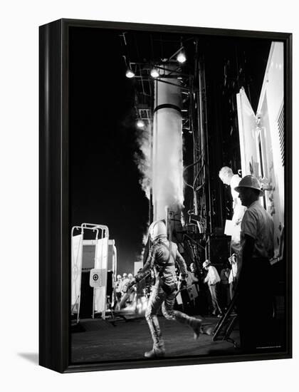 Alan Shepard Striding Toward Mercury Launch Pad to Become First American in Space-Ralph Morse-Framed Premier Image Canvas