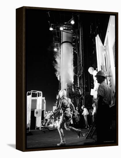 Alan Shepard Striding Toward Mercury Launch Pad to Become First American in Space-Ralph Morse-Framed Premier Image Canvas