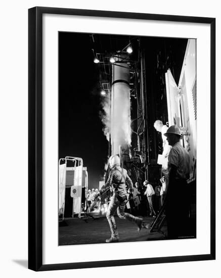 Alan Shepard Striding Toward Mercury Launch Pad to Become First American in Space-Ralph Morse-Framed Premium Photographic Print