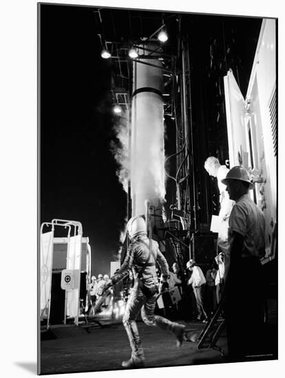 Alan Shepard Striding Toward Mercury Launch Pad to Become First American in Space-Ralph Morse-Mounted Premium Photographic Print