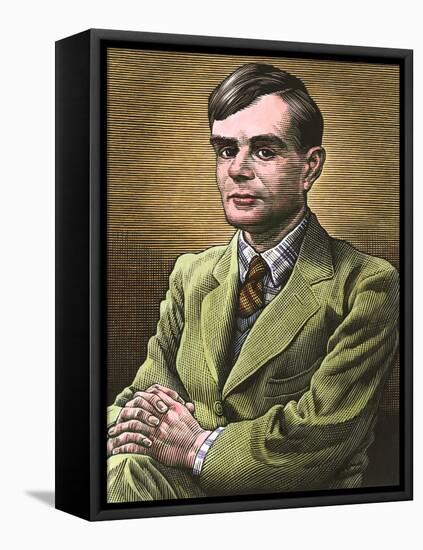 Alan Turing, British Mathematician-Bill Sanderson-Framed Premier Image Canvas