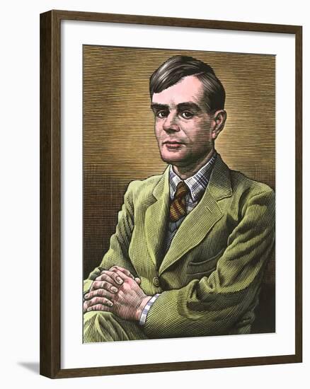 Alan Turing, British Mathematician-Bill Sanderson-Framed Photographic Print