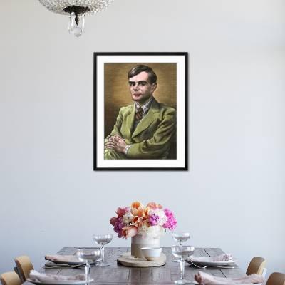 Alan Turing, British mathematician Wall Art, Canvas Prints, Framed Prints,  Wall Peels