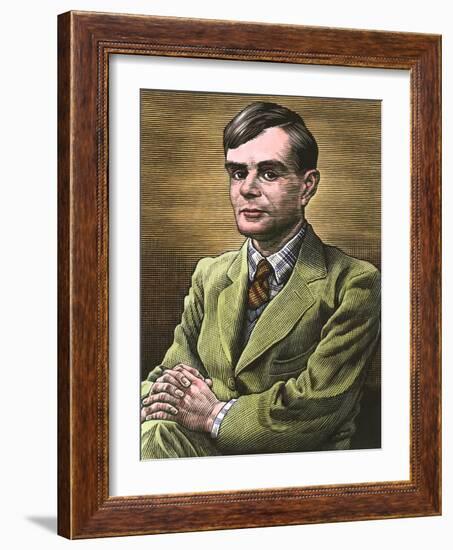 Alan Turing, British Mathematician-Bill Sanderson-Framed Photographic Print